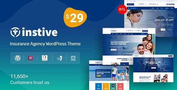 Instive v1.0.3 - Insurance WordPress Theme