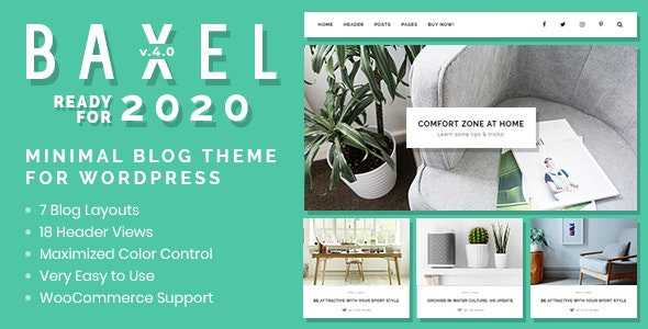 Baxel v4.0 - Minimal Blog Theme for WordPress