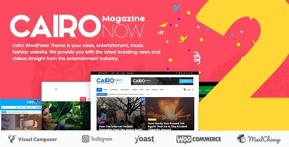 Cairo v2.1 - Newspaper & Magazine WordPress Theme