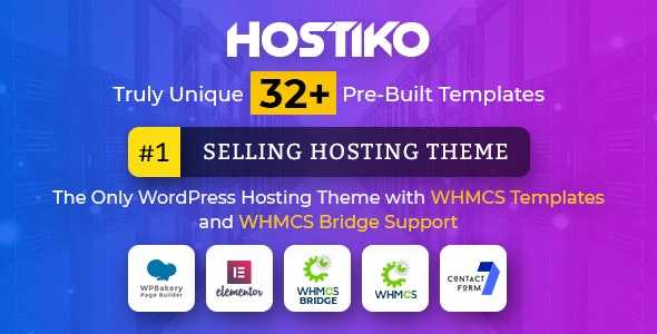 Hostiko v36.0.0 - WordPress WHMCS Hosting Theme
