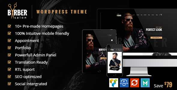 Barber v1.2.3 - Hair, Tattoo & Beauty Salons Theme