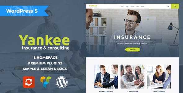Yankee v1.2 - Insurance & Consulting WordPress Theme