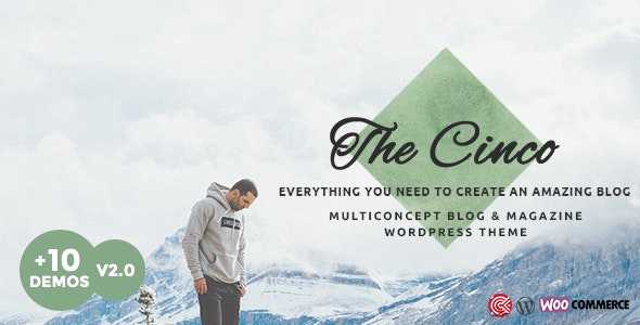 Cinco v1.0 - Multi-Concept Elegant Blog Theme