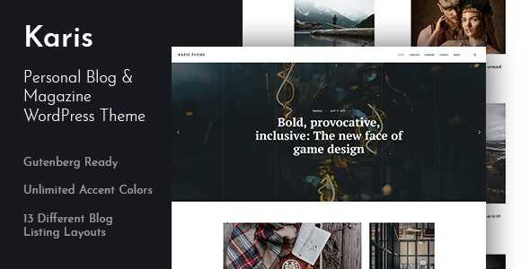 Karis v1.0.2 - Personal Blog & Magazine WordPress Theme