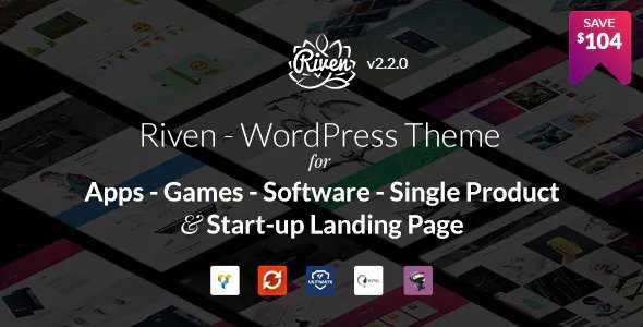 Riven v2.3.1 - WordPress Theme for App, Game, Single Product Landing Page