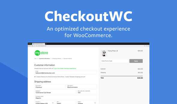 CheckoutWC v2.40.1 - Optimized Checkout Page for WooCommerce