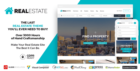 Real Estate 7 v2.9.4 - Real Estate WordPress Theme