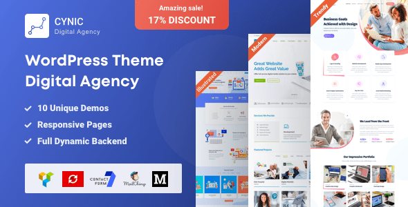 Cynic v1.10 - Digital Agency WordPress Theme