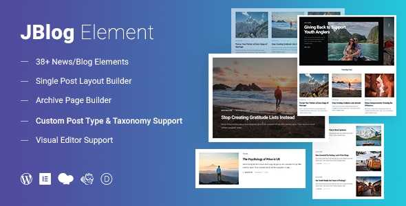 JBlog Elements v1.1.1 - Magazine & Blog Add Ons for Elementor & WPBakery Page Builder