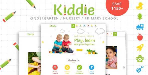 Kiddie v4.1.7 - Kindergarten and Preschool WordPress Theme
