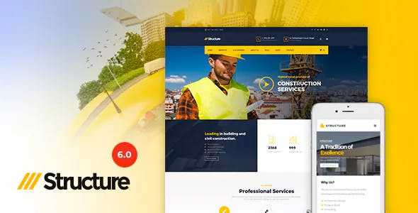 Structure v6.7 - Construction WordPress Theme