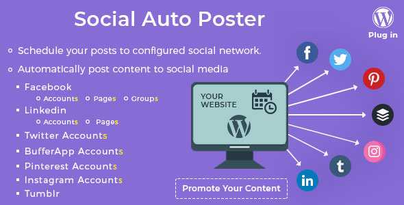Social Auto Poster v3.3.0 - WordPress Plugin