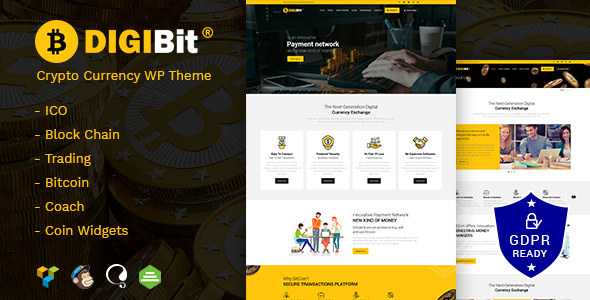 DigiBit v1.5 - Cryptocurrency Mining WordPress Theme