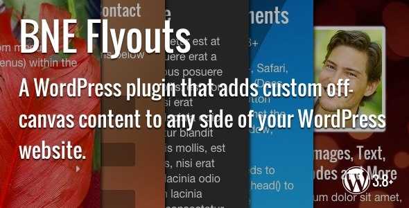 Flyouts v1.4.2 - Off Canvas Custom Content for WordPress