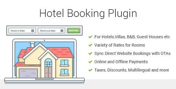 Hotel Booking v3.7.6 - Property Rental WordPress Plugin