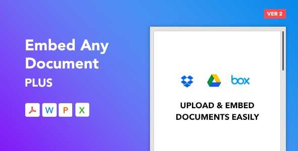 Embed Any Document Plus v2.2.2 - WordPress Plugin