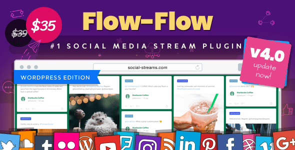 Flow-Flow v4.1.27 - WordPress Social Stream Plugin