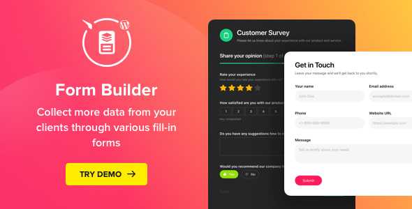 Form Builder v1.5.0 - WordPress Form plugin