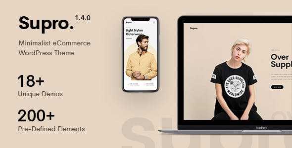 Supro v1.5.2 - Minimalist AJAX WooCommerce WordPress Theme