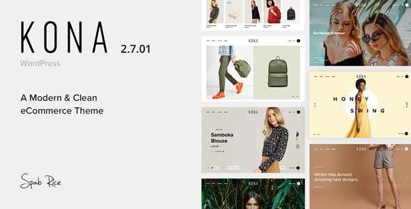 Kona v2.7.01 - Modern & Clean eCommerce WordPress Theme