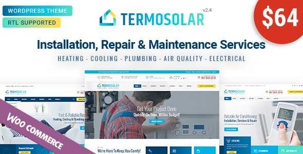 Termosolar v2.1 - Maintenance Services WordPress Theme