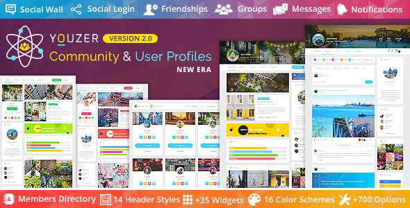 Youzer v2.4.0 + Addons Pack