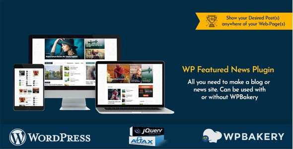 WP Featured News Pro v1.2 - Custom Posts Listing Plugin