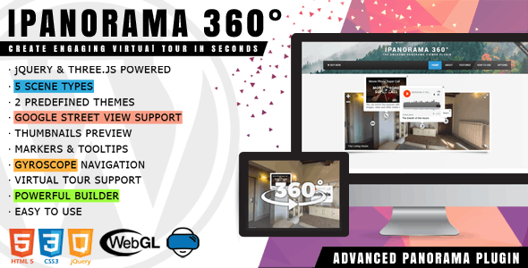 iPanorama 360° v1.5.13 - Virtual Tour Builder for WordPress