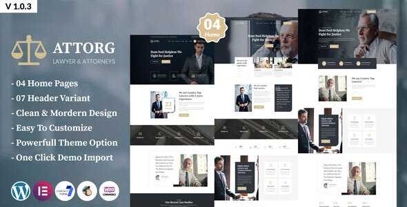Attorg v1.0.3 - Attorney & Lawyer WordPress Theme