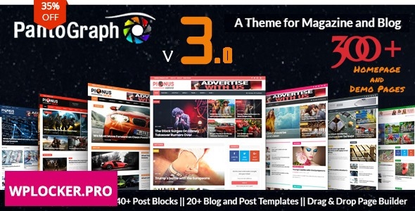 PantoGraph v3.4 - Newspaper Magazine Theme