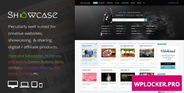 Showcase v3.0 - Responsive WordPress Grid / Masonry Blog Theme