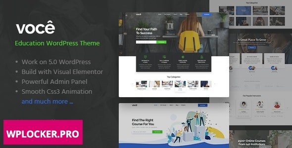 Vocee v1.0 - Education & LMS WordPress Theme
