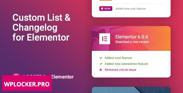 Logger v1.0.2 - Changelog & Custom List for Elementor