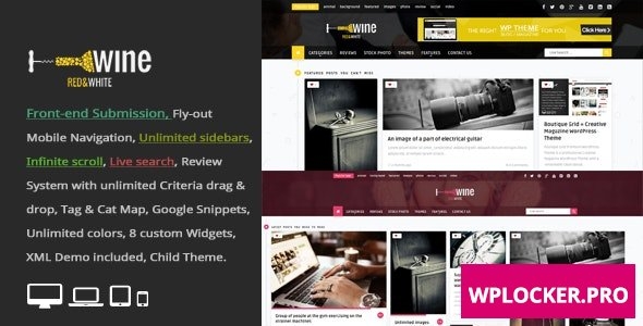 Wine Masonry v2.9 - Review & Front-end Submission WordPress Theme