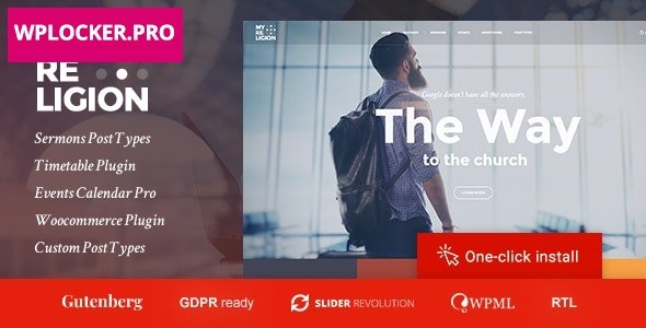 My Religion v1.2.2 - Dedicated Church WordPress Theme with Events, Sermons and Donations