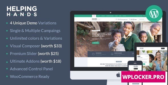 HelpingHands v2.7.4 - Charity/Fundraising WordPress Theme