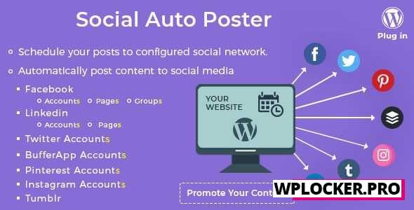 Social Auto Poster v3.4.0 - WordPress Plugin