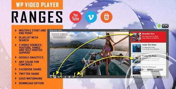 RANGES v1.0.0 - Video Player With Multiple Start and End Points - WordPress Plugin
