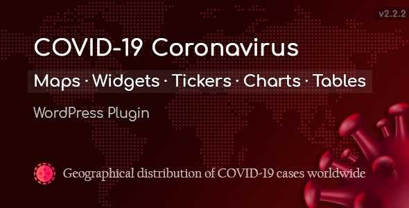 COVID-19 Coronavirus v2.2.2 - Live Map WordPress Plugin