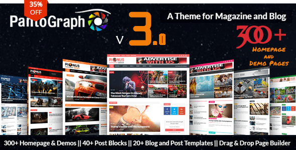 PantoGraph v3.2 - Newspaper Magazine Theme