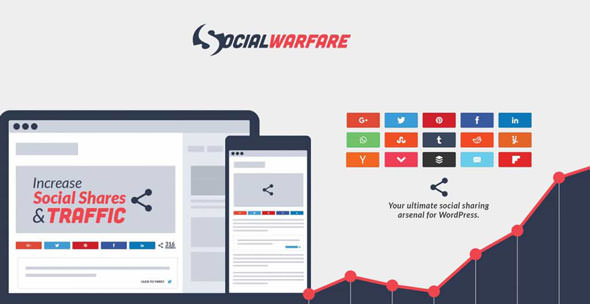 Social Warfare Pro v4.0.0 - Best Social Sharing for Wordpress