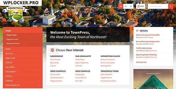 TownPress v3.3.1 - Municipality WordPress Theme
