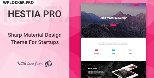 Hestia Pro v3.0.0 - Sharp Material Design Theme For Startups