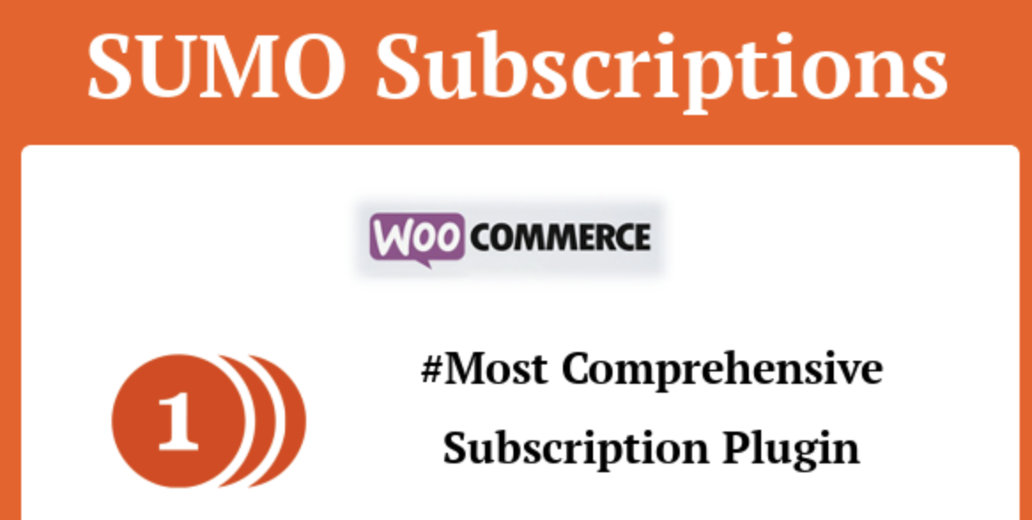 SUMO Subscriptions v14.0 – WooCommerce Subscription System