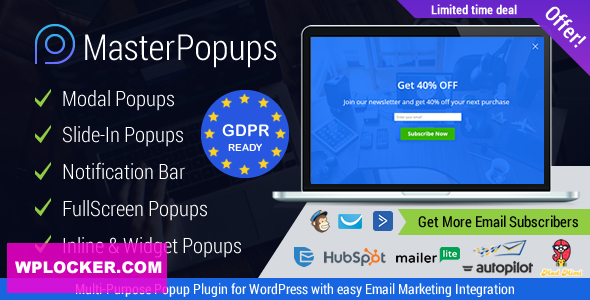 Master Popups v3.9.4 - Popup Plugin for Lead Generation