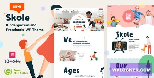Skole v32 - School Kindergarten WordPress Elementor