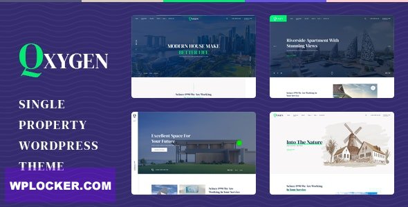 Qxygen v1.0.10 - Single Property WordPress Theme