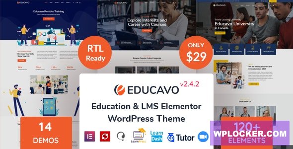 Educavo v3.3.3 - Online Courses & Education WordPress Theme