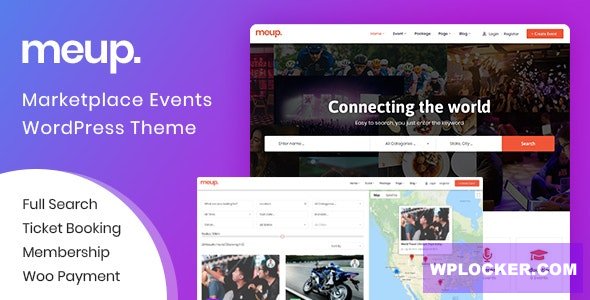Meup v2.1.0 - Marketplace Events WordPress Theme