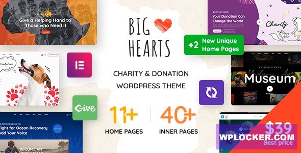 BigHearts v3.1.8 - Charity & Donation WordPress Theme